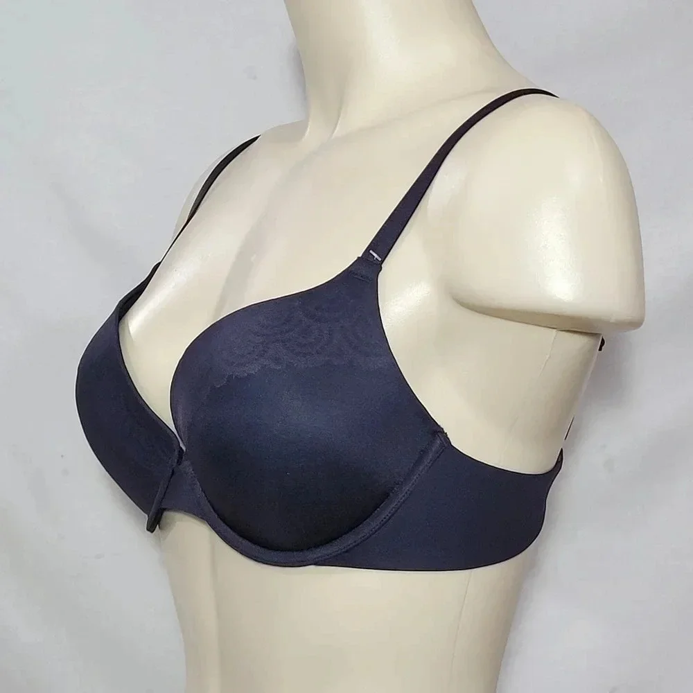 34B Lily of France‎ 2175300 Smooth & Sleek Push Up Underwire Bra Black NWT